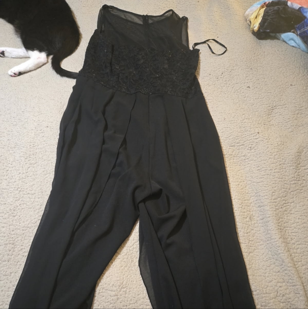 Elegant Black Lace Jumpsuit